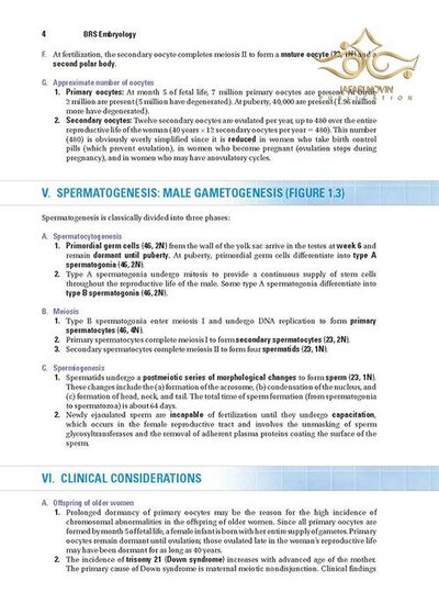 BRS Embryology (Board Review Series) Sixth Edition BRS