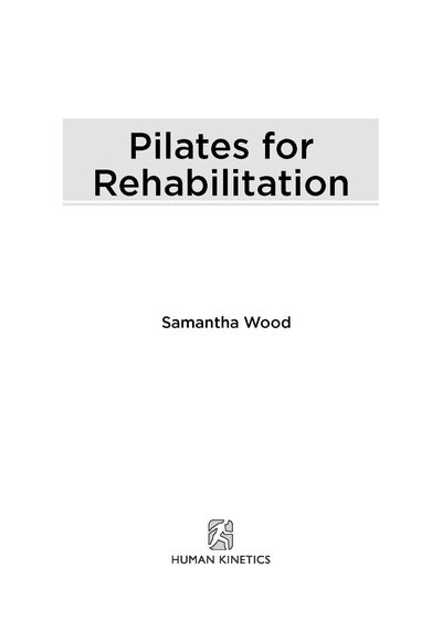 Pilates for Rehabilitation