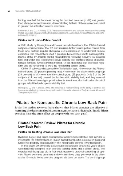 Pilates for Rehabilitation