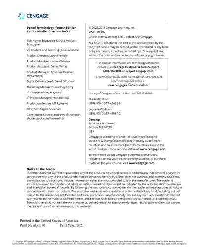 Dental Terminology 2021