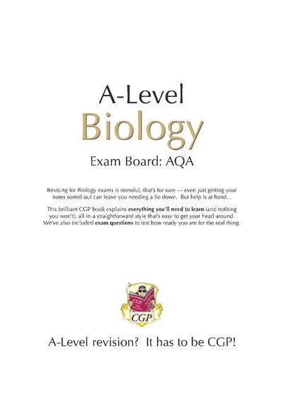 A-Level Biology: AQA Year 1 & 2 Complete