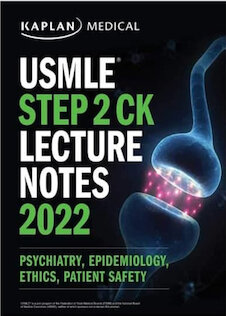تخفیف دانلود کتاب USMLE Step 2 CK Lecture Notes 2022:  Psychiatry, Epidemiology, Ethic ... 