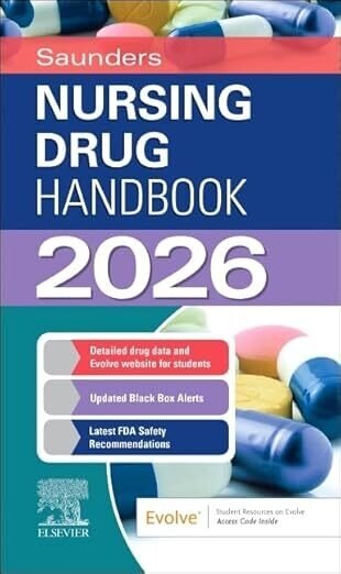 تخفیف دانلود کتاب Saunders Nursing Drug Handbook 2026
