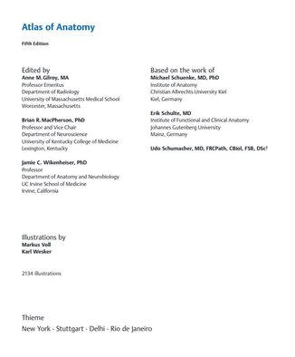 عکس دانلود کتاب Atlas of Anatomy 5th Edition